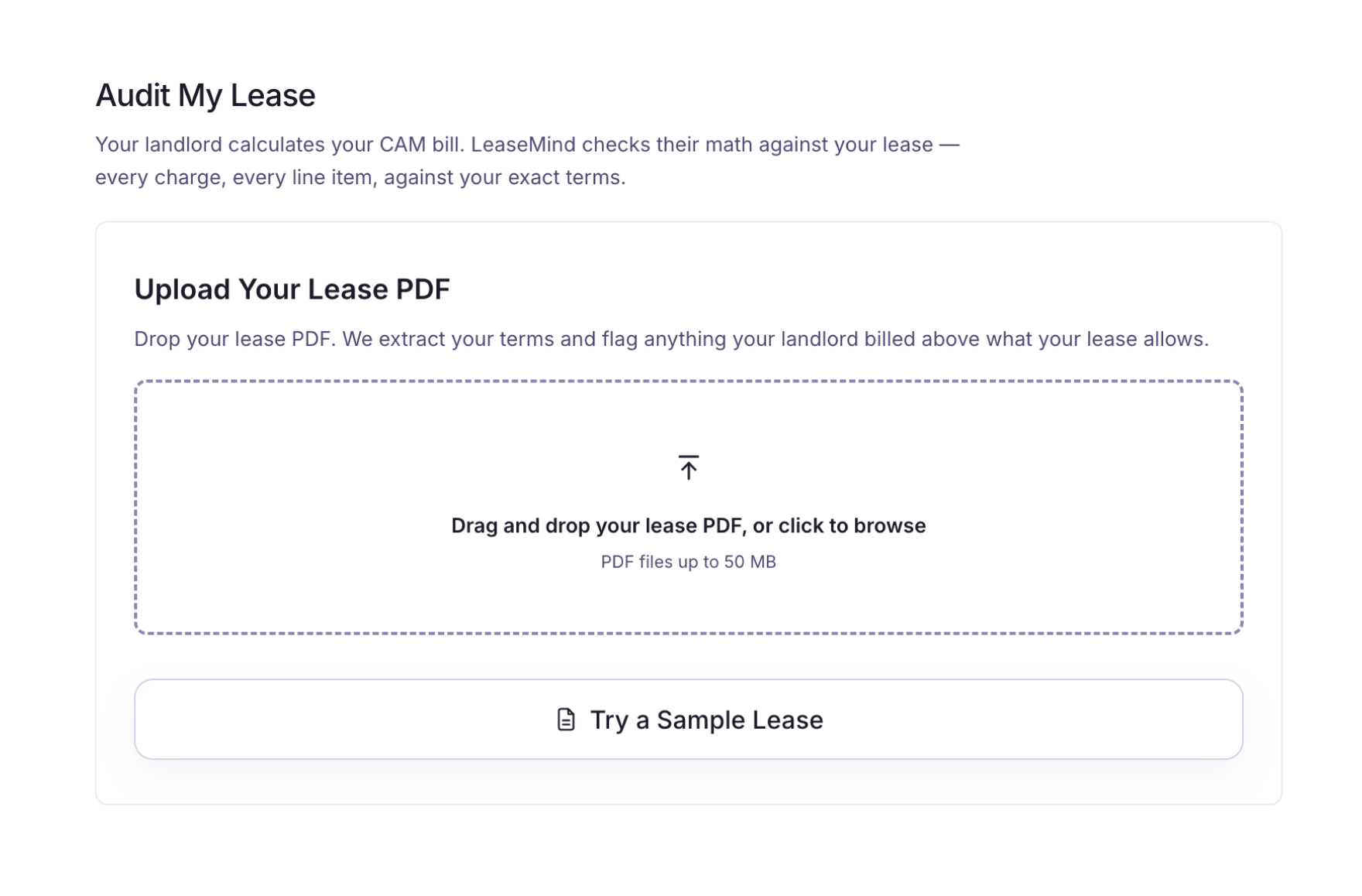 LeaseMind lease extraction workflow