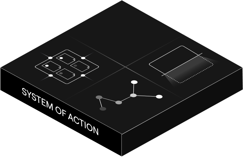 System of action output layer